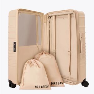 Beis Large Check In Roller Hard Shell Suitcase